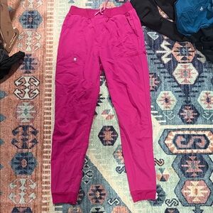 Fabletics Magenta Track Joggers